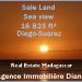 Sea view sale land 16823 ft² next Suarez hotel Diego-Suarez